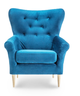 Decorative blue chair