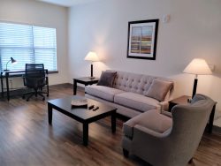 living room in short term rentals in Louisville KY at Gentry at Hurstbourne