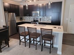 kitchen in short term furnished apartments in Blue Ash OH at 49 Hundred
